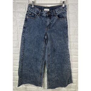 Bdg Urban Outfitters Womens Jeans Size 27‎ A Wide Leg Mid Rise Medium Wash Denim